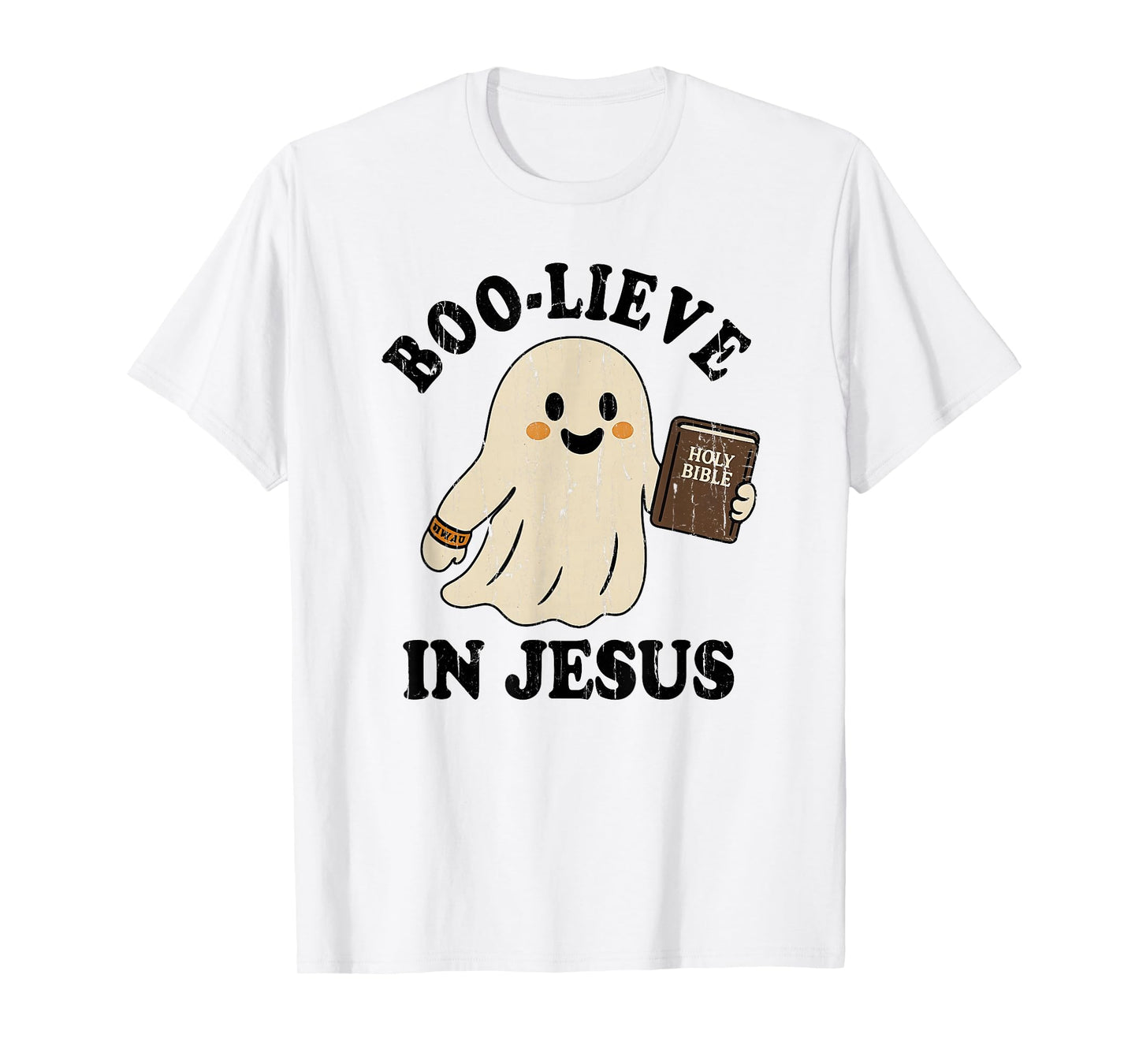 Boo-Lieve in Jesus, Christian Halloween T-Shirt