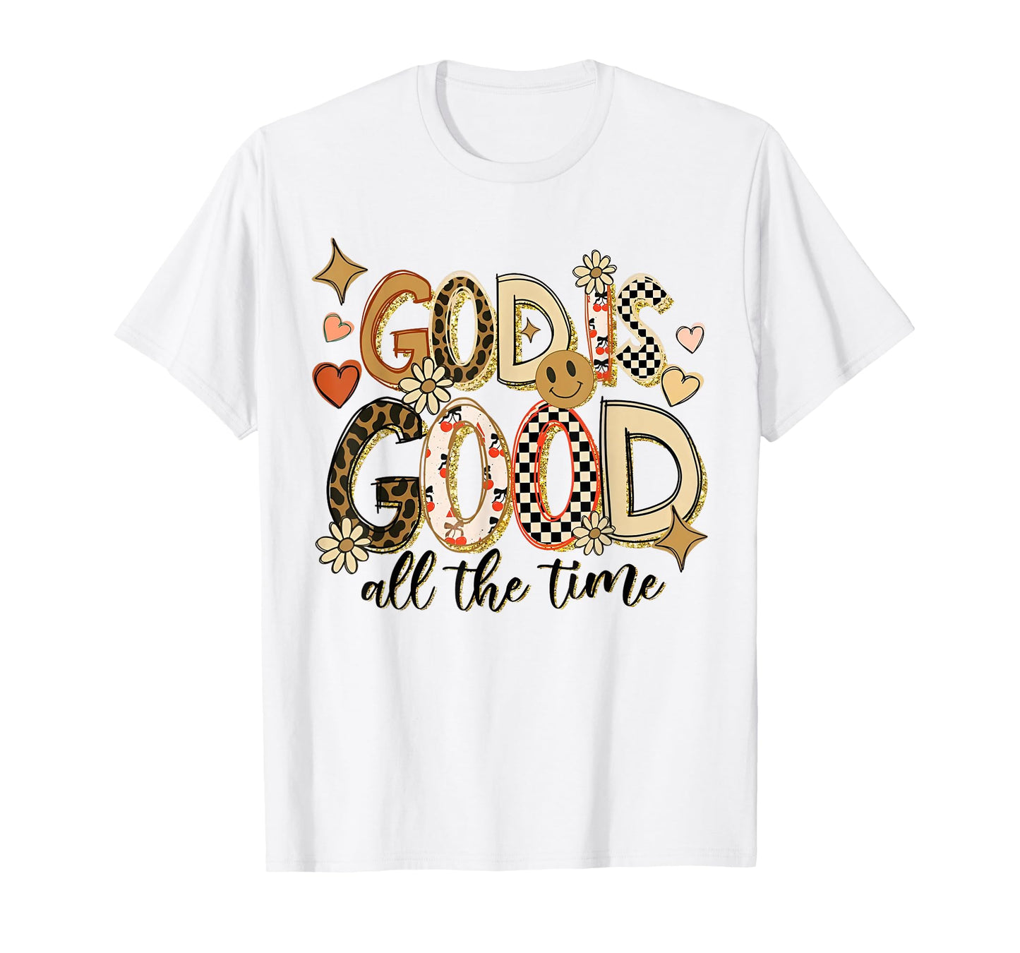 God is Good All The Time Christian Vintage Jesus Lover T-Shirt