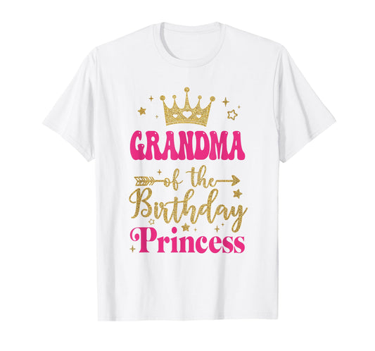 Grandma Of The Birthday For Girl 1St Birthday Princess Girl T-Shirt