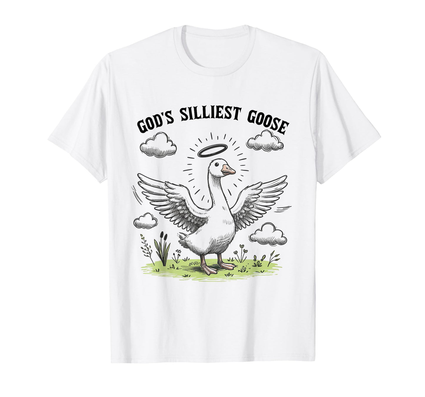 God's Silliest Goose Funny Duck Christian Men Women Kids T-Shirt