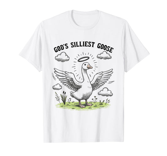 God's Silliest Goose Funny Duck Christian Men Women Kids T-Shirt