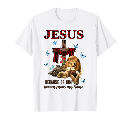 FAITH Jesus Lion Lamb Heaven Know My Name T-Shirt