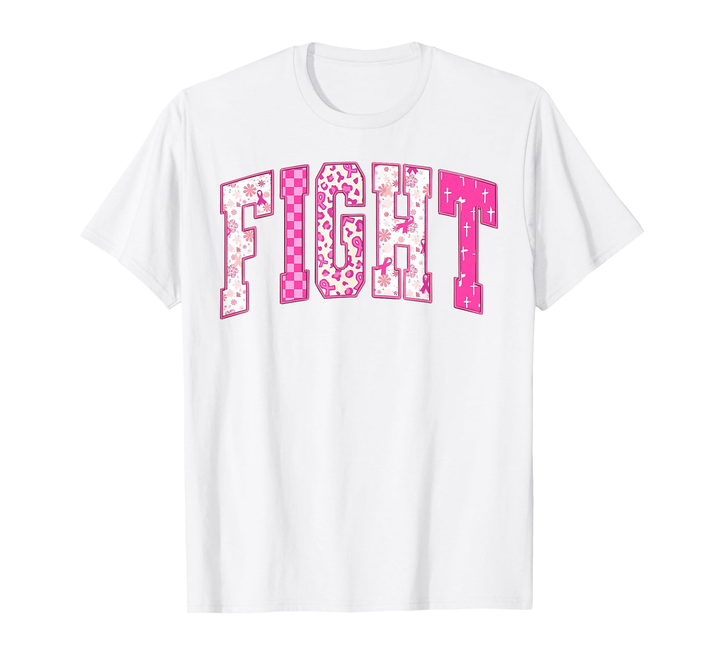 Breast Cancer Christian Fight Hope Faith Love Matching Group T-Shirt