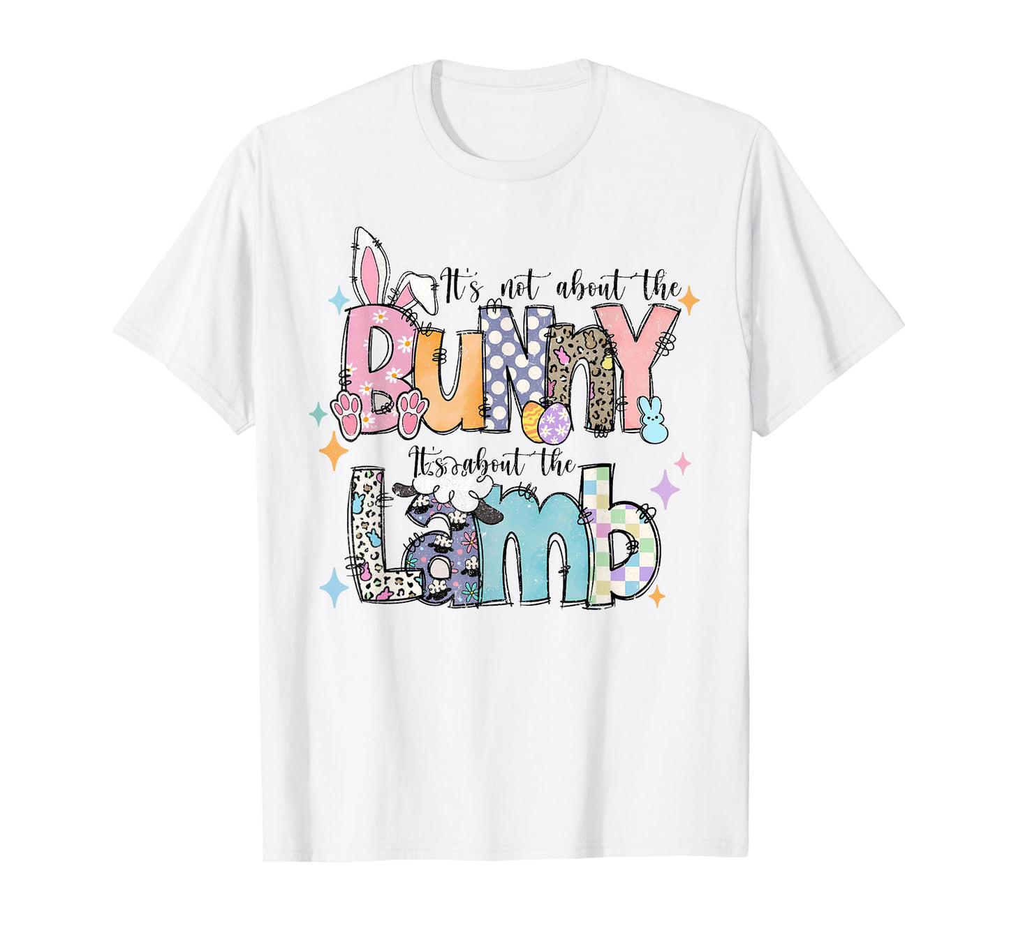 It's Not About The Bunny Christian Jesus Lamb Bible Easter T-Shirt