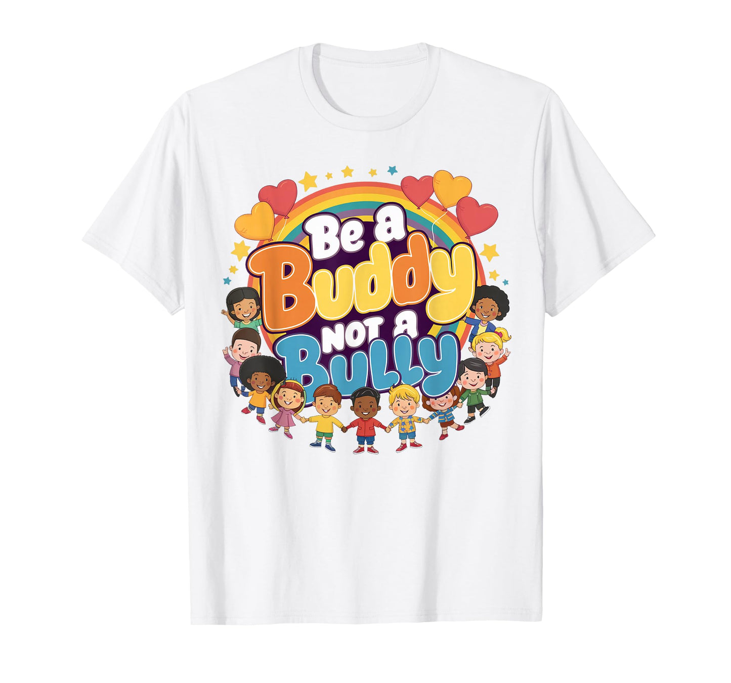 Unity Day Orange Day Be a Buddy Not a Bully Kids Boys Girls T-Shirt