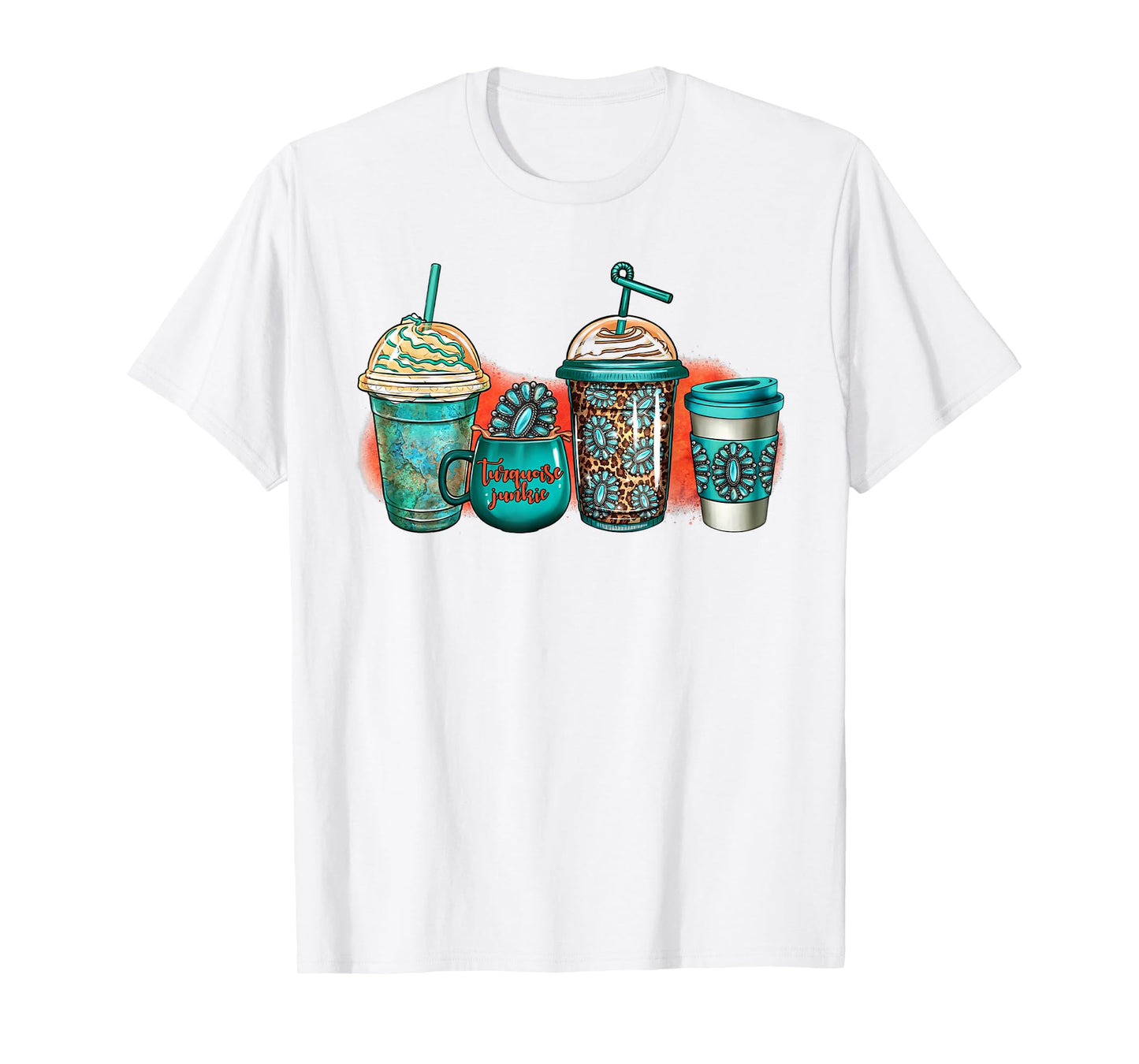 Turquoise Junkie Coffee Cups Western Gemstone Rodeo Coffee T-Shirt