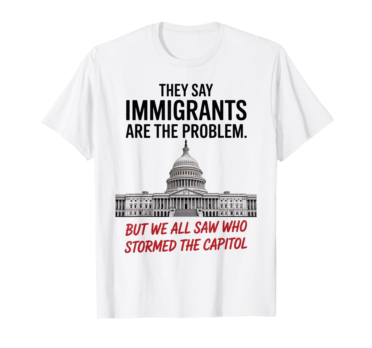 They Say Immigrants Are The Problem But We All Saw Stormed T-Shirt