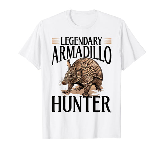 Funny Armadillo Animal Legendary Armadillo Hunter T-Shirt