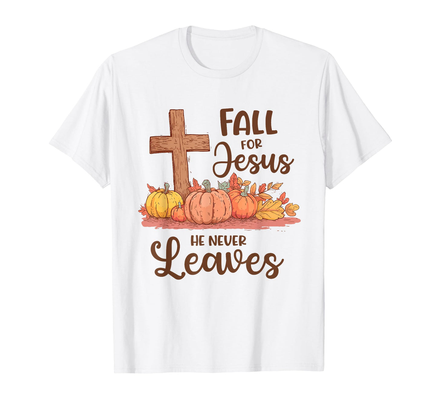 Christian Pumpkin Cross T-Shirt