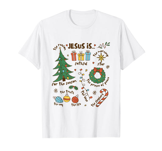 Christmas Christian Jesus Snowman Christian Religious T-Shirt
