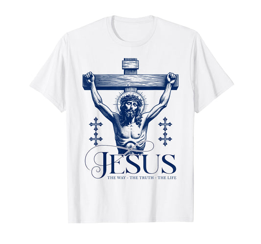 Jesus on the Cross - For a Catholic Christian Faith Follower T-Shirt