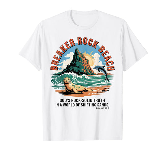 Breaker Rock Beach Christian God's Rock-Solid Truth VBS 2025 T-Shirt