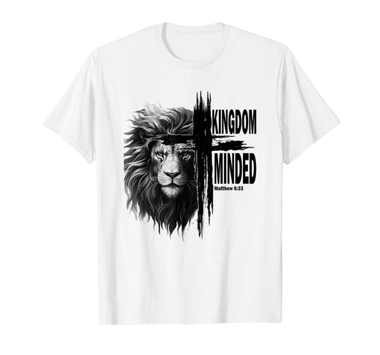Kingdom Minded Matthew 8:33 Christian Pray Jesus Faith Bible T-Shirt