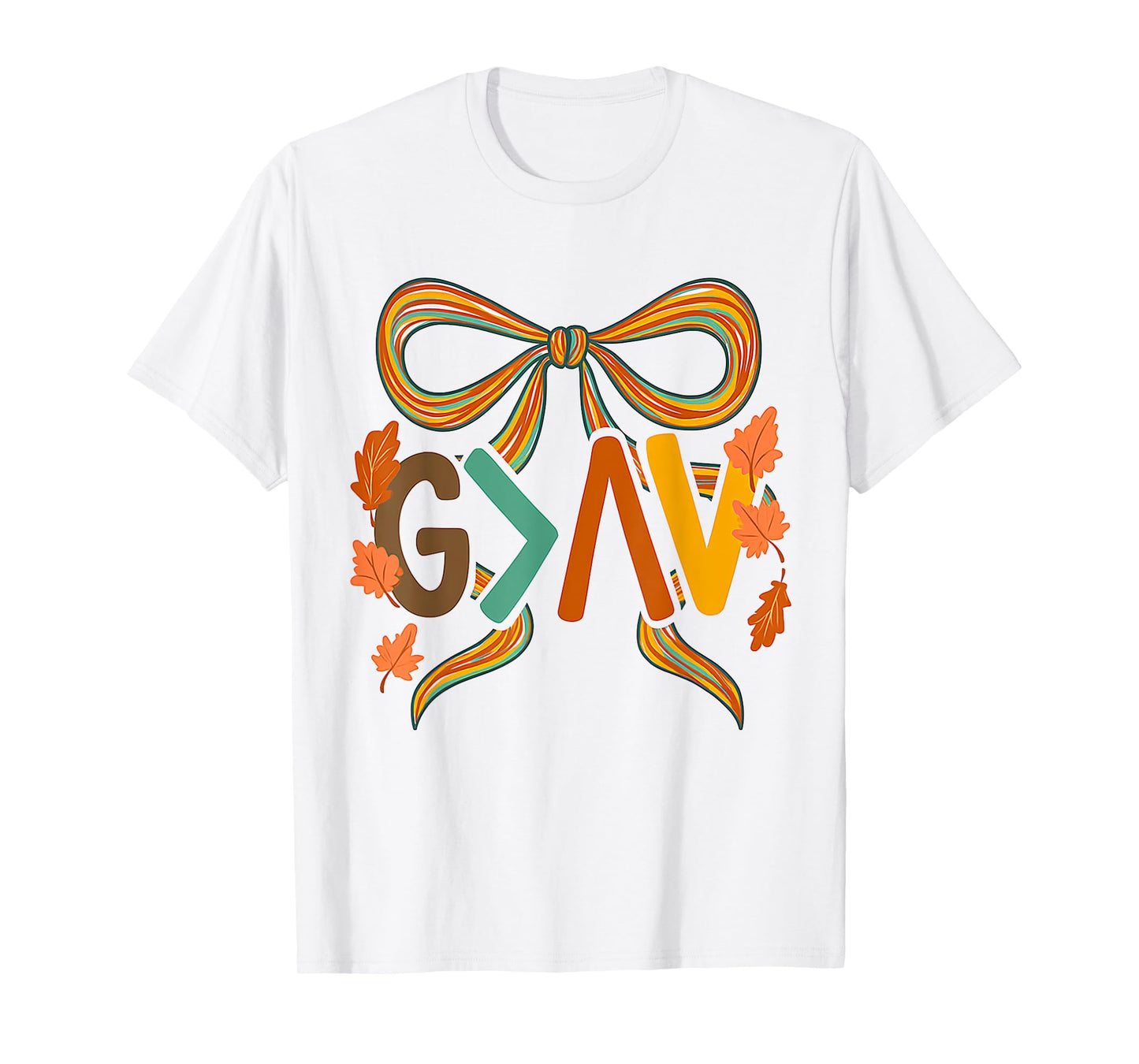 God Christian is Greater, Fall Jesus, Christian, Bible Verse T-Shirt