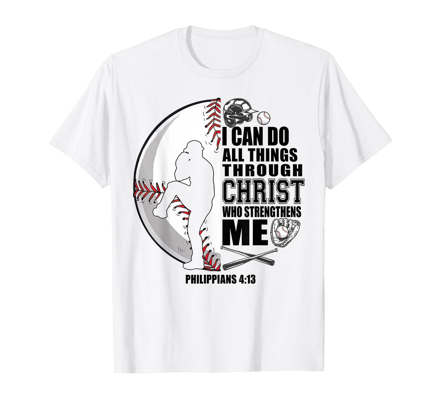 Baseball-Shirt Kids Jesus Christ Boys Bible Verse Funny T-Shirt