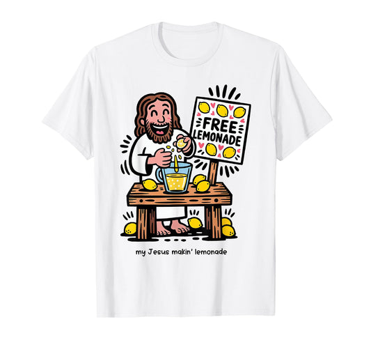 Jesus Making Lemonade Cute Christian Gifts for Boys and Girl T-Shirt