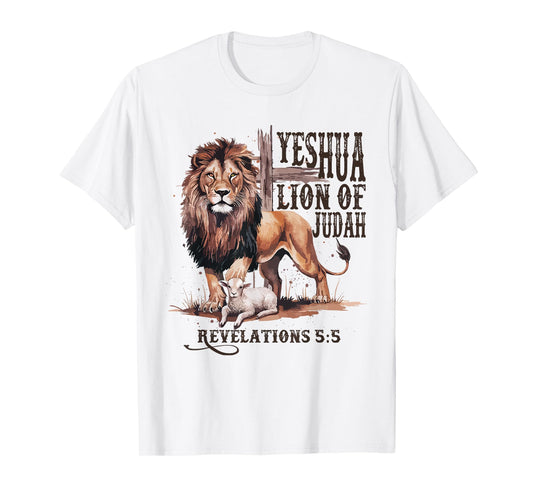 lion of judah yeshua jesus bible religious christian easter T-Shirt