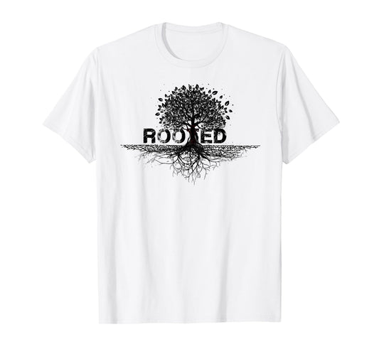 Rooted in Christ rooted & built up in Jesus Faith Christian T-Shirt