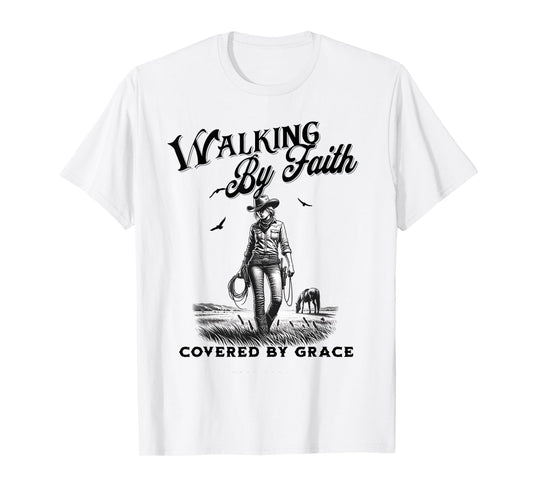 Christian Cowgirl Bible Verse Western Jesus Faith Based T-Shirt