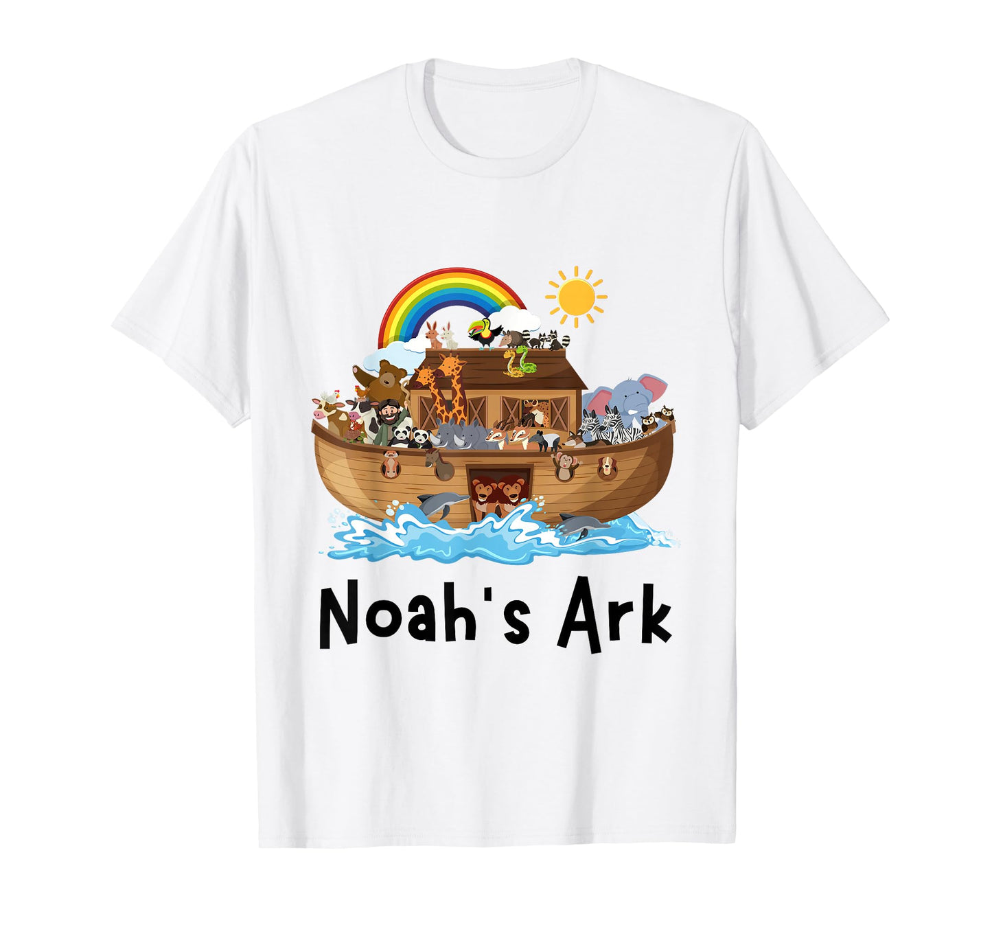 Christian Faith Noah's Ark Sunday School Student Rainbow T-Shirt