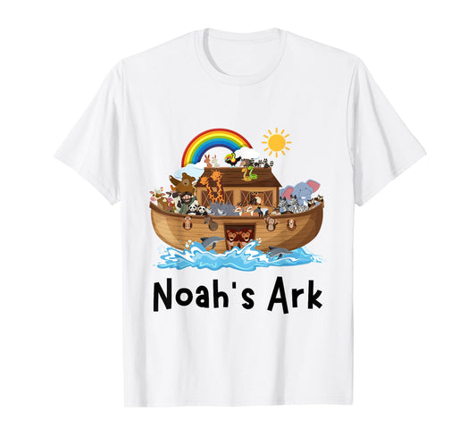 Christian Faith Noah's Ark Sunday School Student Rainbow T-Shirt