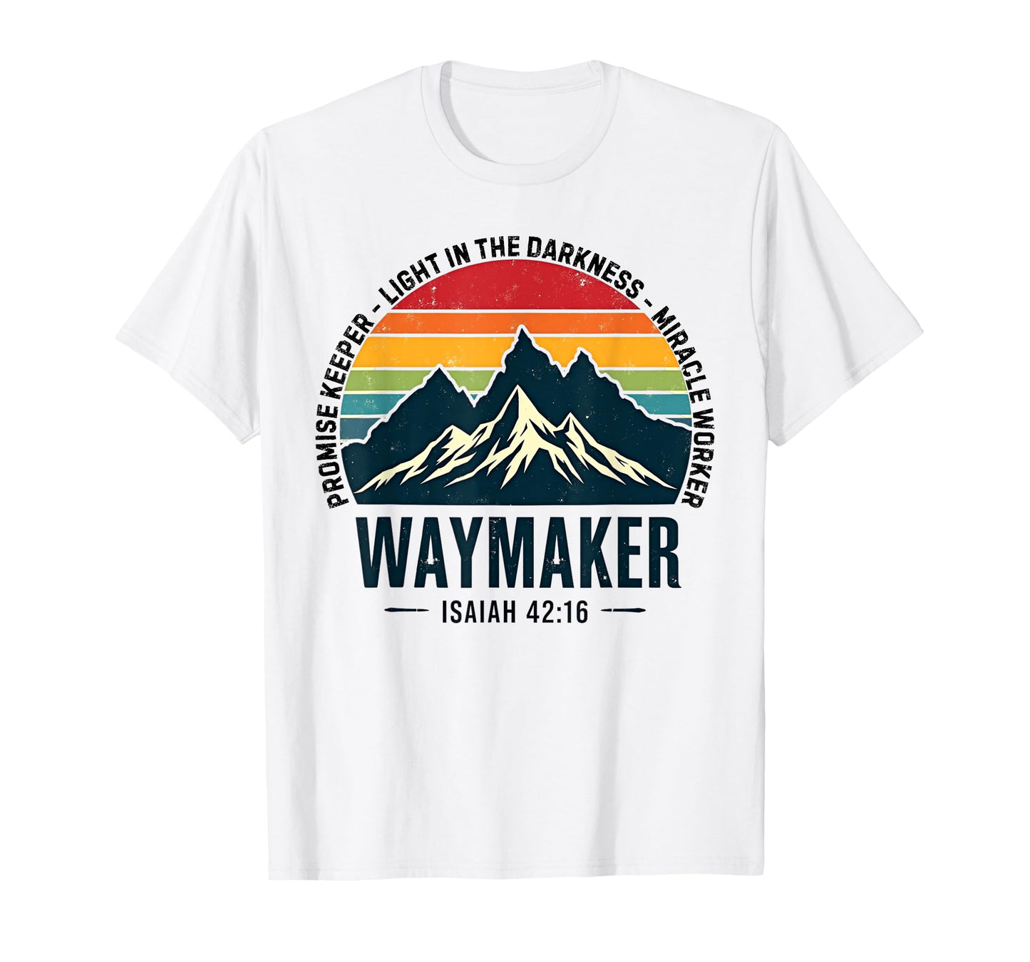 Vintage Waymaker Promise Keeper Miracle Worker Christian T-Shirt