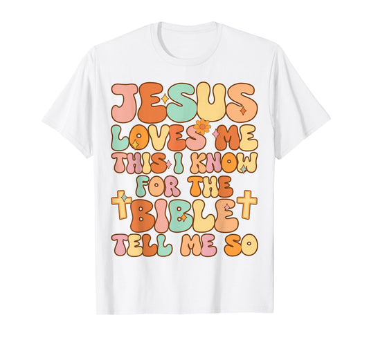 Toddler Jesus Loves Me This I Know Kid Youth Jesus Christian T-Shirt
