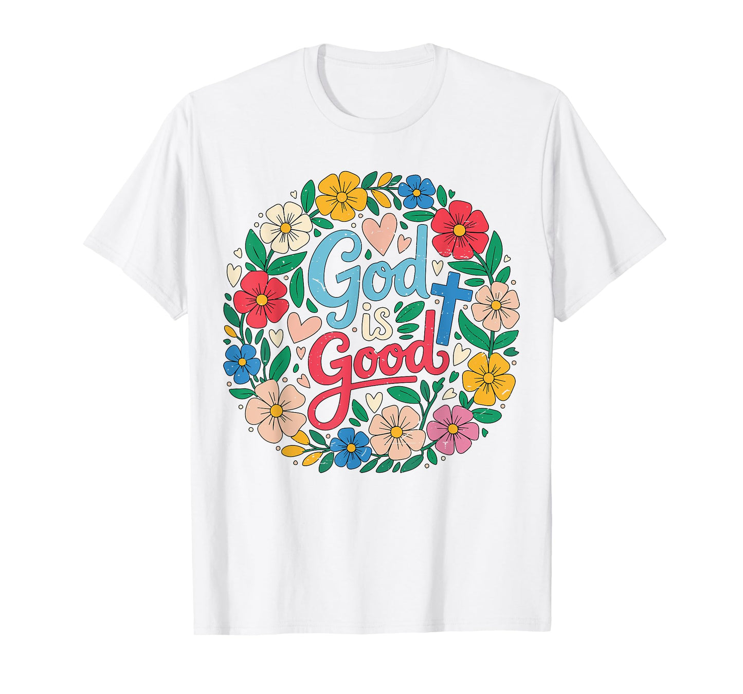 Toddler Girl God Is Good Jesus King Boho Christian Sister T-Shirt