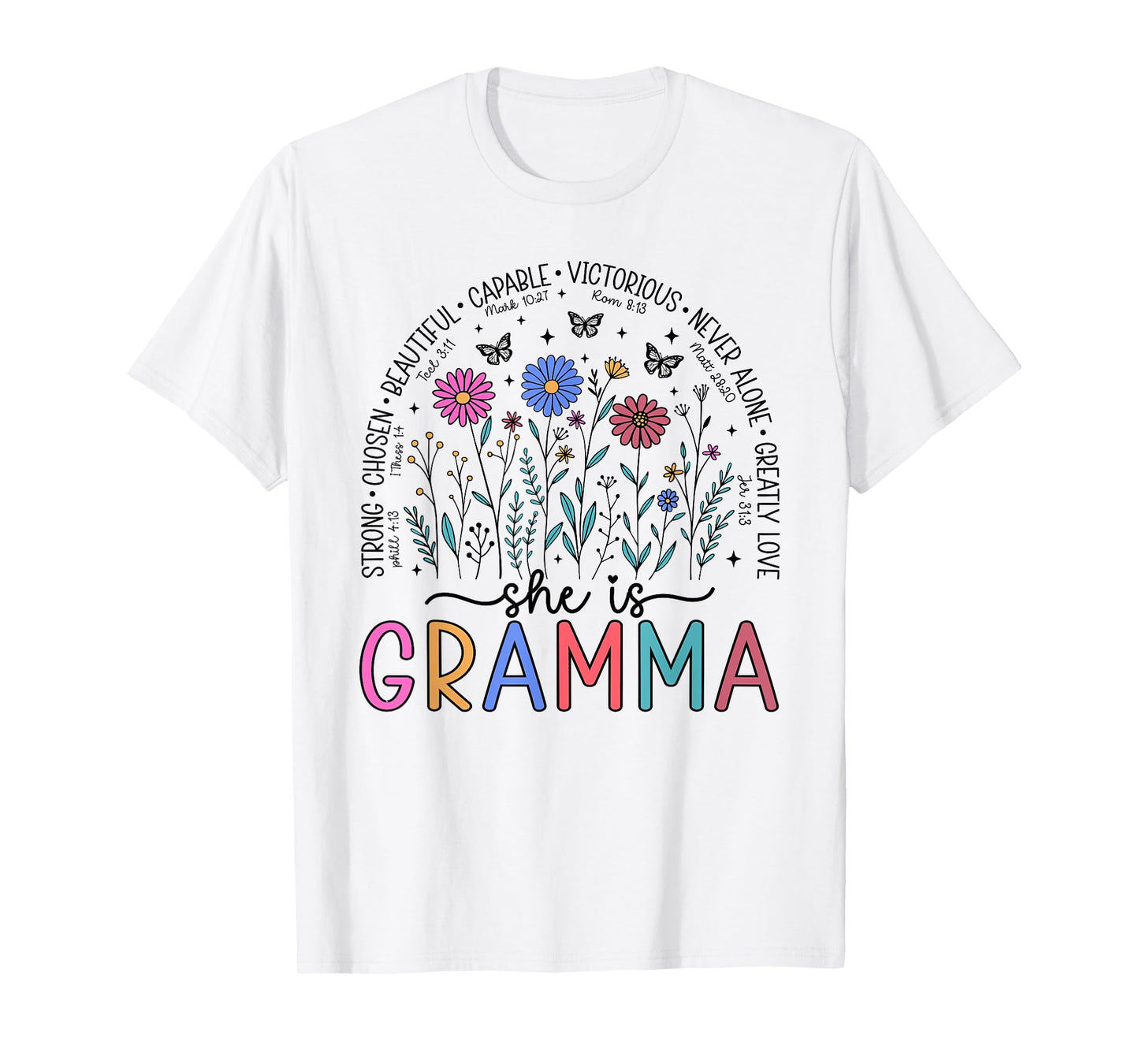 She is Gramma Christian Mother's Day Religious Grandma T-Shirt