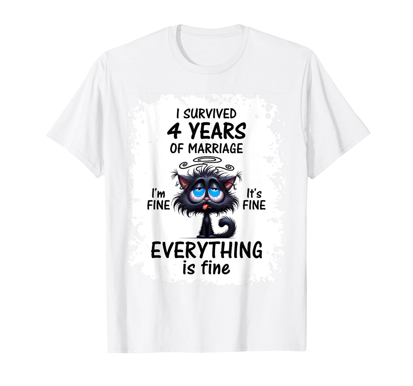 Linen Wedding I Survived 4 Years Of Marriage T-Shirt