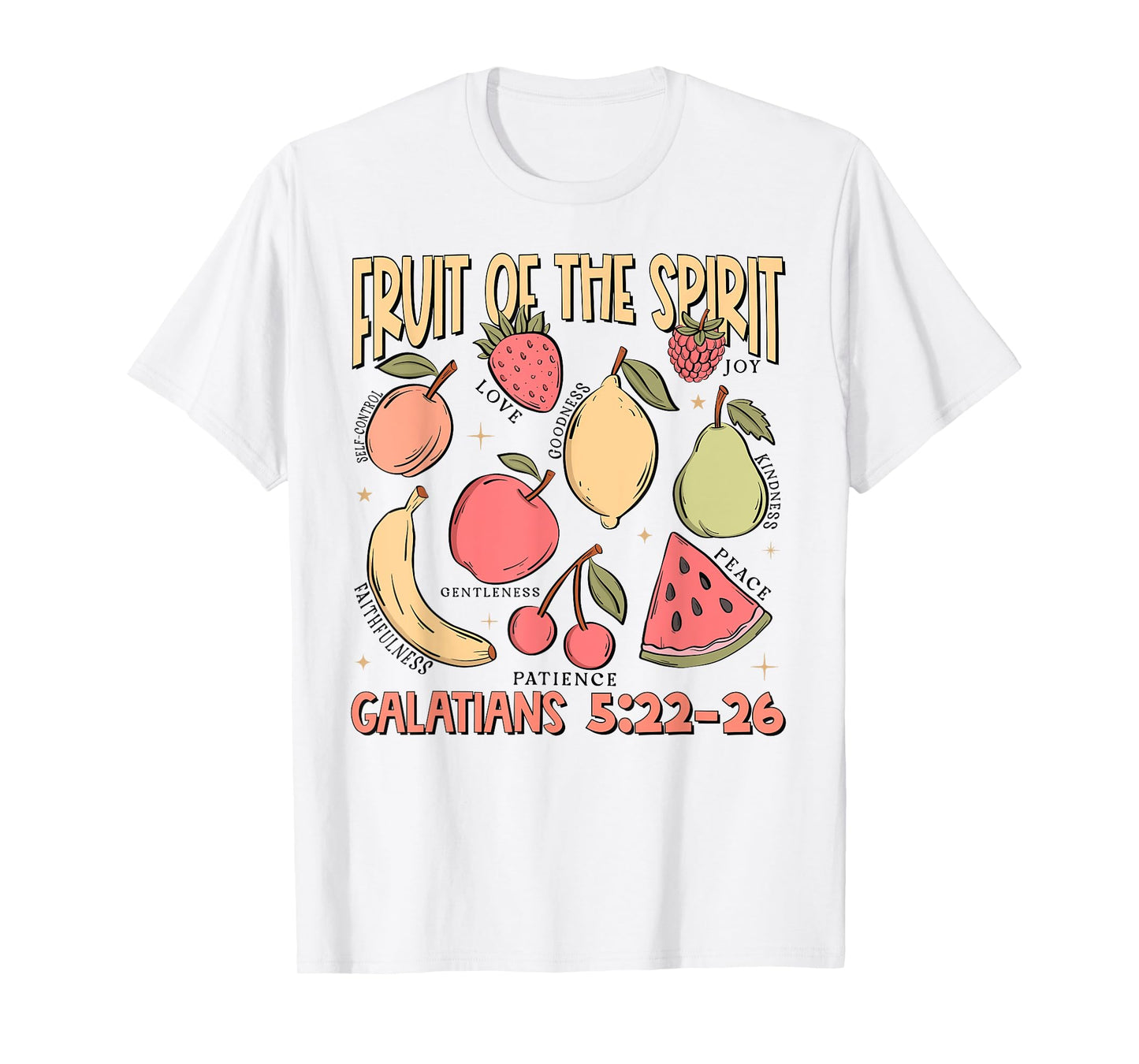 Fruits Of The Spirit Christian Bible Verse Jesus Faith Women T-Shirt