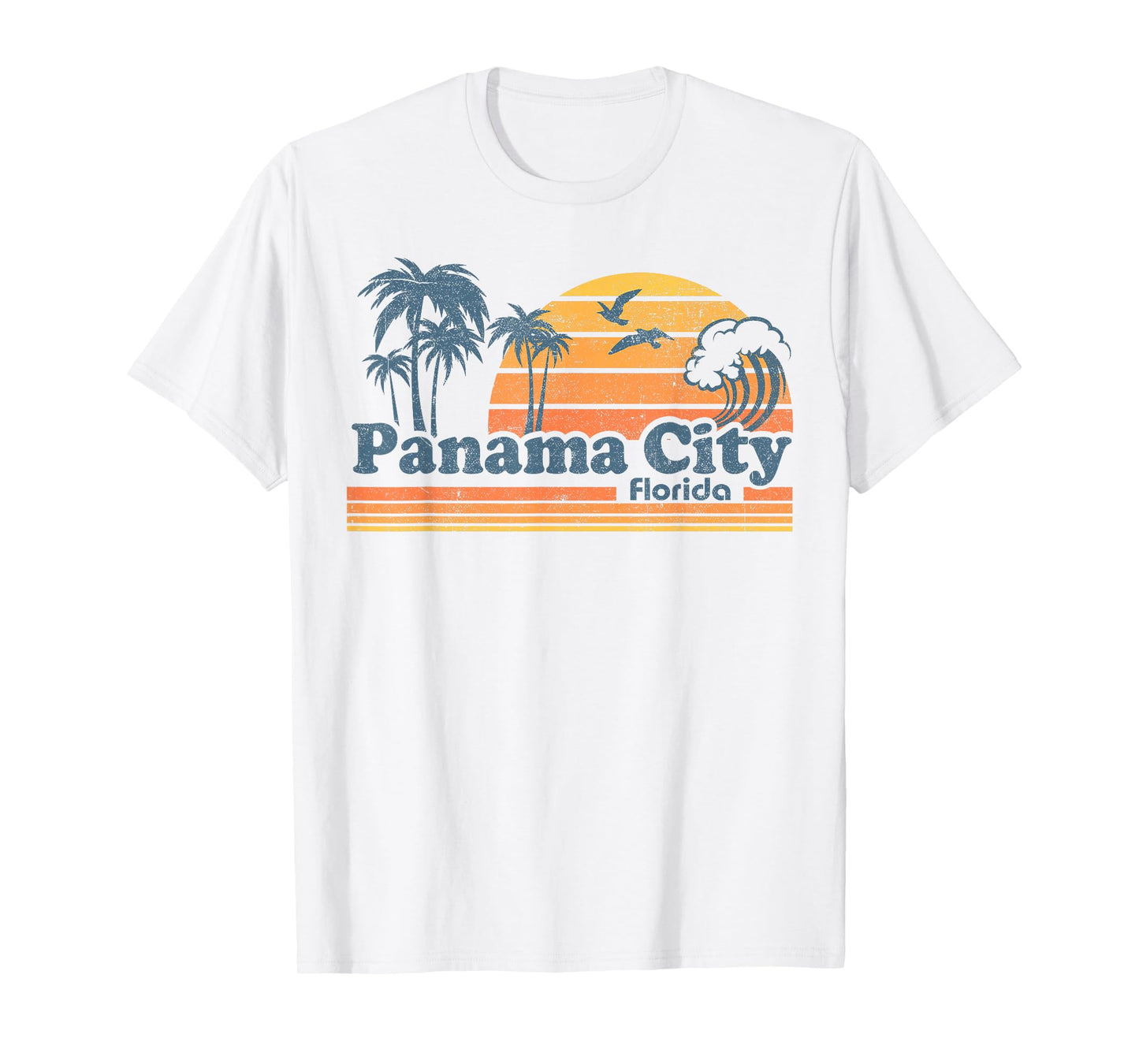 Panama City Beach Florida Vintage Spring Break 70s Retro T-Shirt
