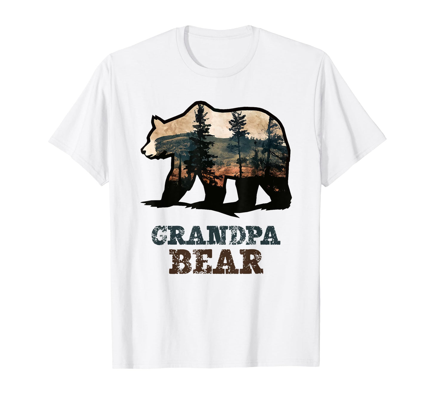 Grandpa Bear Vintage Retro Funny T-Shirt