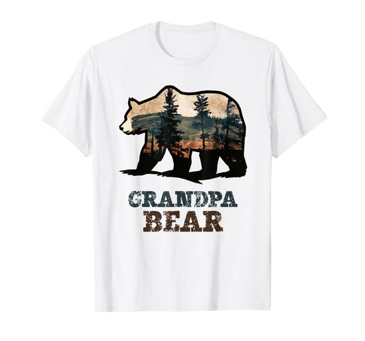 Grandpa Bear Vintage Retro Funny T-Shirt