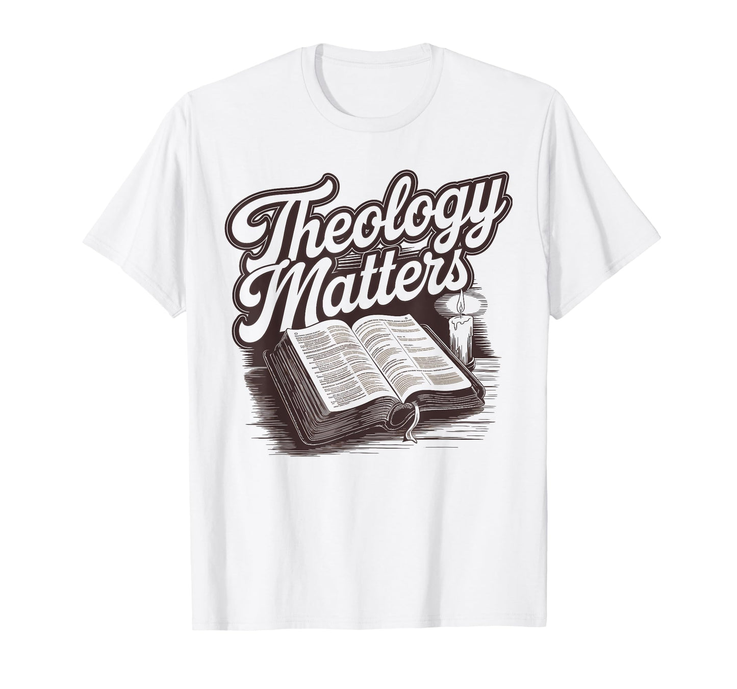 Theology Matters Open Book Design T-Shirt