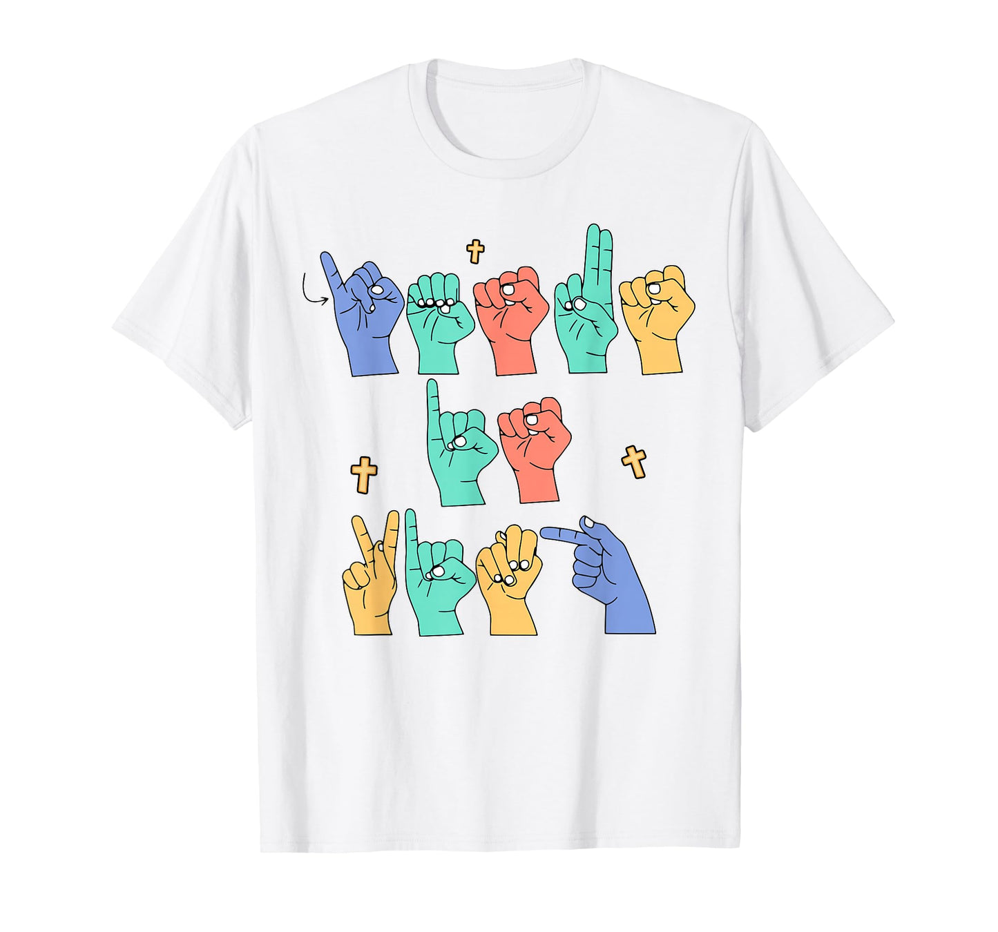 ASL Jesus Is King Christian Jesus Toddler God Son Sister Mom T-Shirt