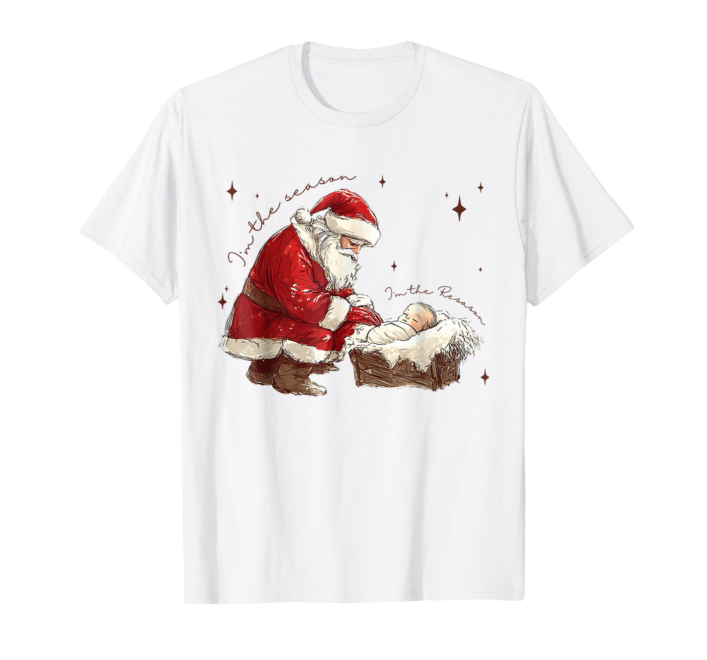 I'm The Season I'm The Reason Christian Christmas Santa T-Shirt