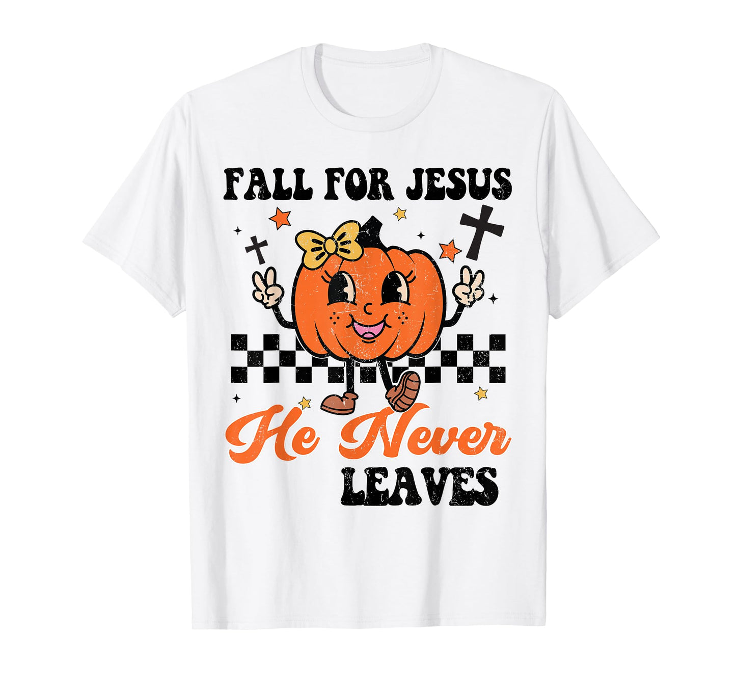 Girl Christian Halloween Fall For Jesus Never Leaves Toddler T-Shirt