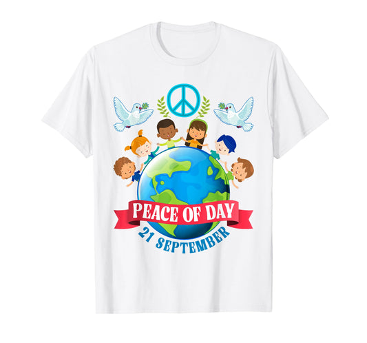 World Peace Day International Day of Peace September 21 Kids T-Shirt