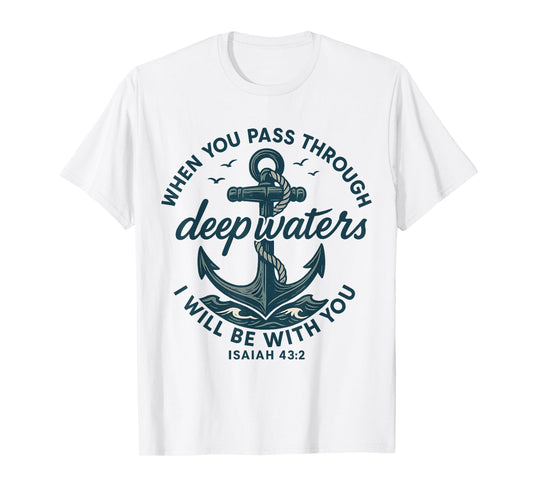 Anchor Faith Bible Verse Inspirational Quote T-Shirt