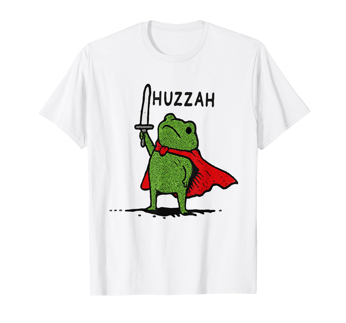 Huzzah Frog Knight Funny Meme Quote T-Shirt