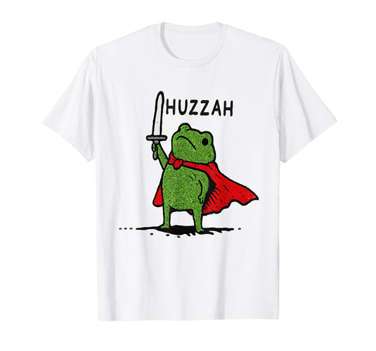 Huzzah Frog Knight Funny Meme Quote T-Shirt