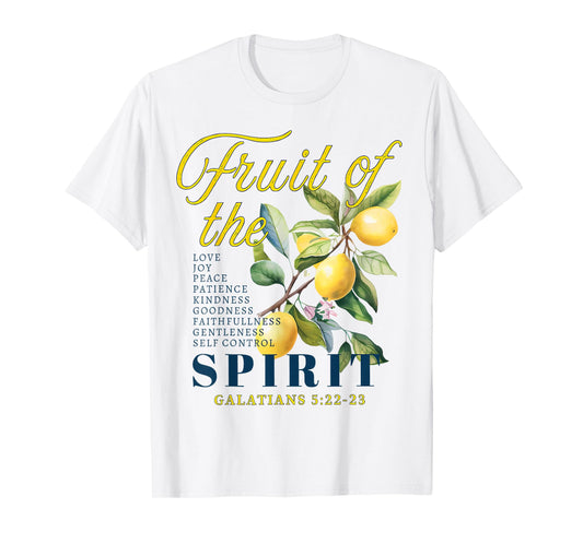 The Fruits of The Spirit Galatians Christian Funny Lemon T-Shirt