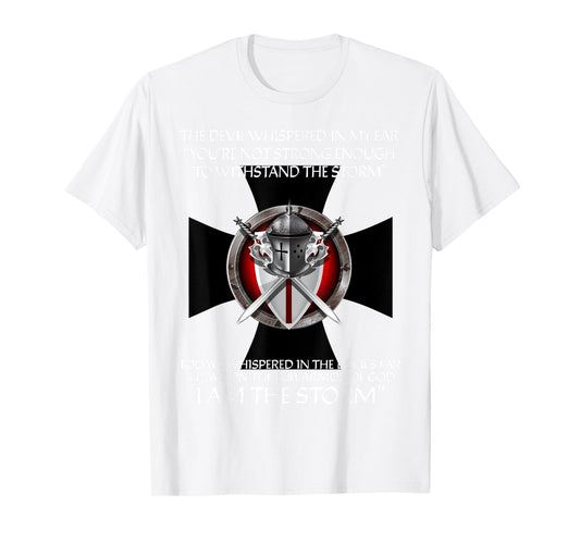 Christian Shirts Men Women Kids I Am The Storm Faith Gifts T-Shirt