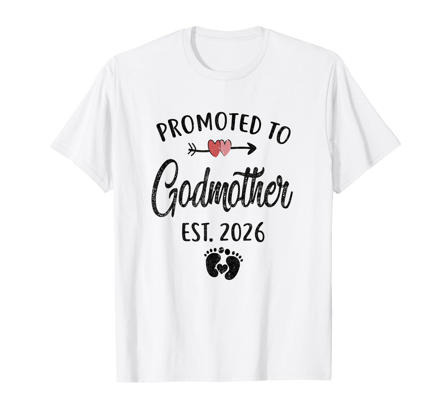 Promoted To Godmother Est 2026 First Time Mothers Day T-Shirt