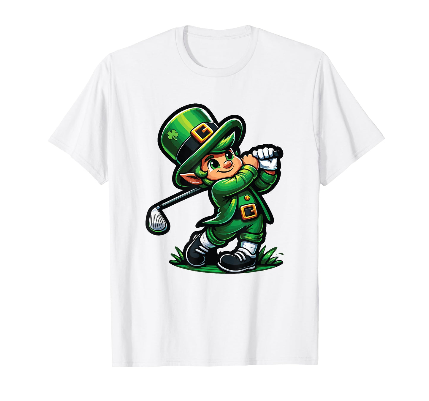 Golf St. Patrick's Day Irish Leprechaun Golfer Golfing T-Shirt
