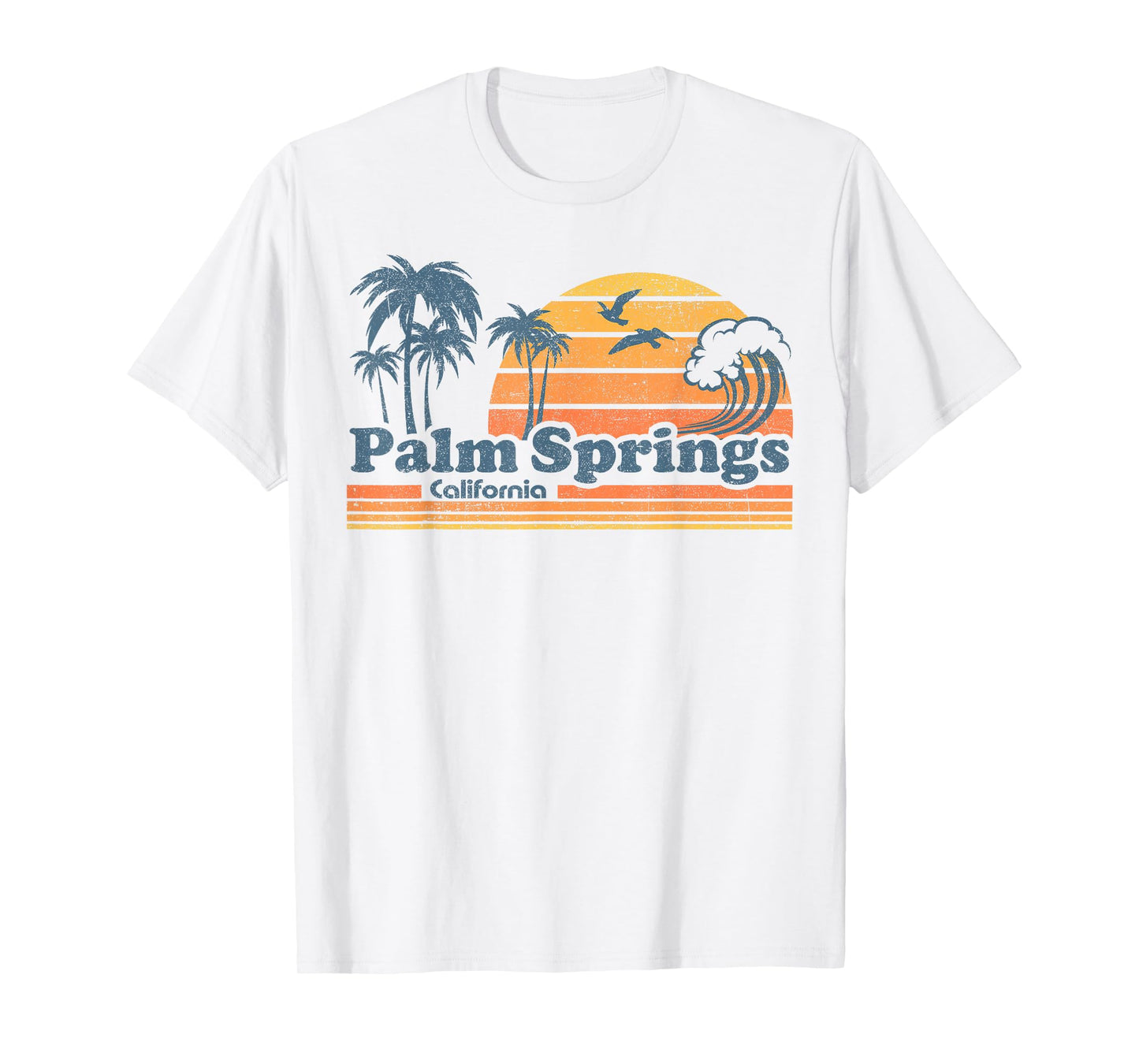 Palm Springs California Beach Vacation Cute Cali 70s Retro T-Shirt