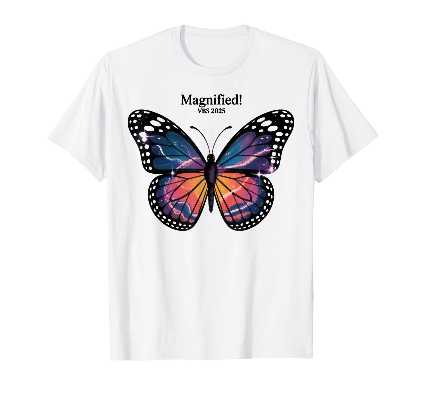 Butterfly VBS 2025 Shirt Magnified Vacation Bible School T-Shirt
