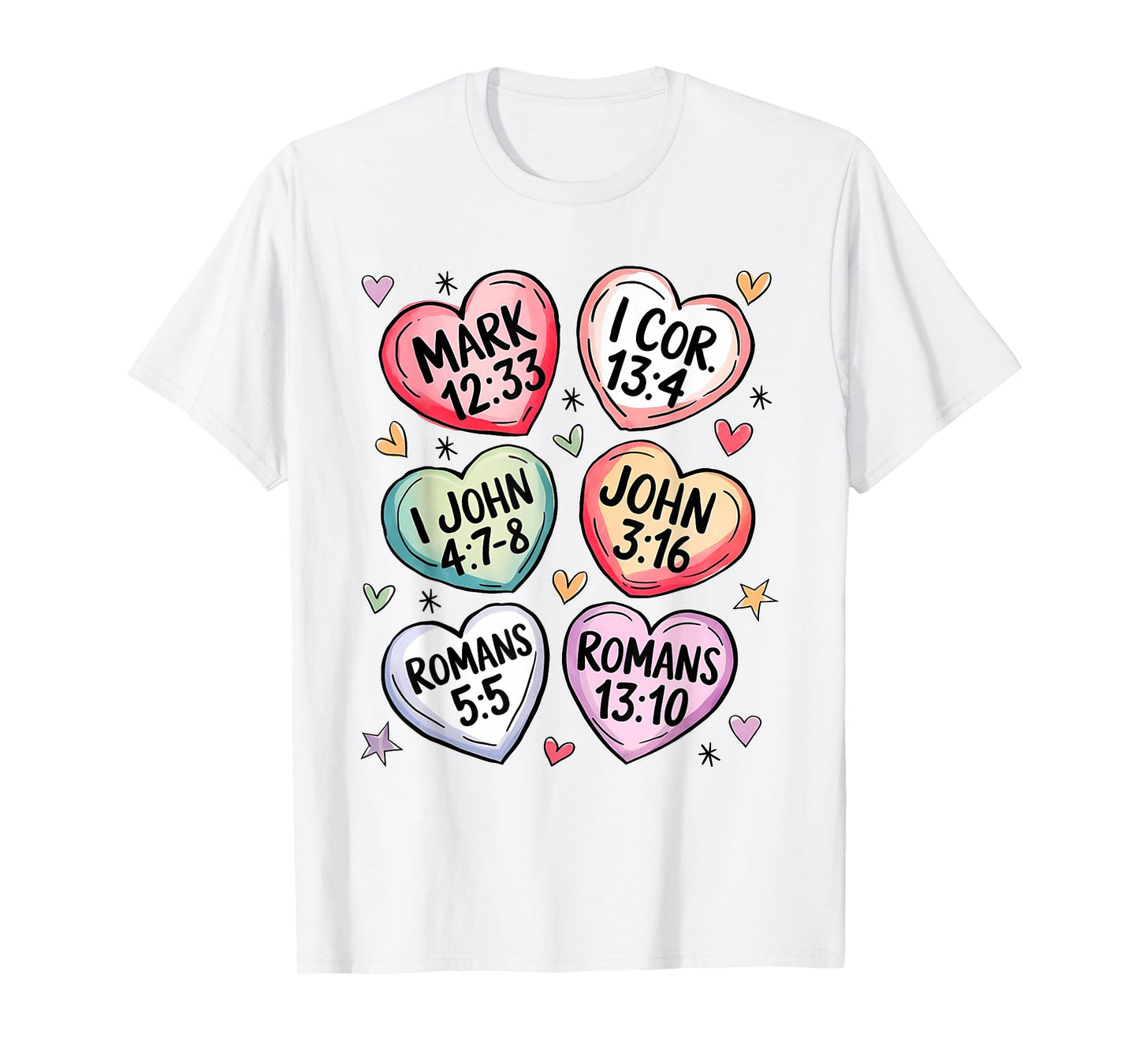 Christian Bible Verses Faith Religious Heart Bible For Women T-Shirt