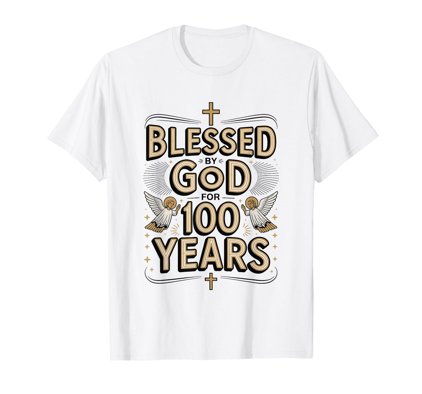 100th Birthday Religious Blessed by God for 100 Years T-Shirt